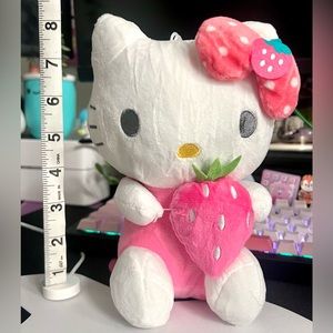 Strawberry Hello Kitty Plush Doll 8"